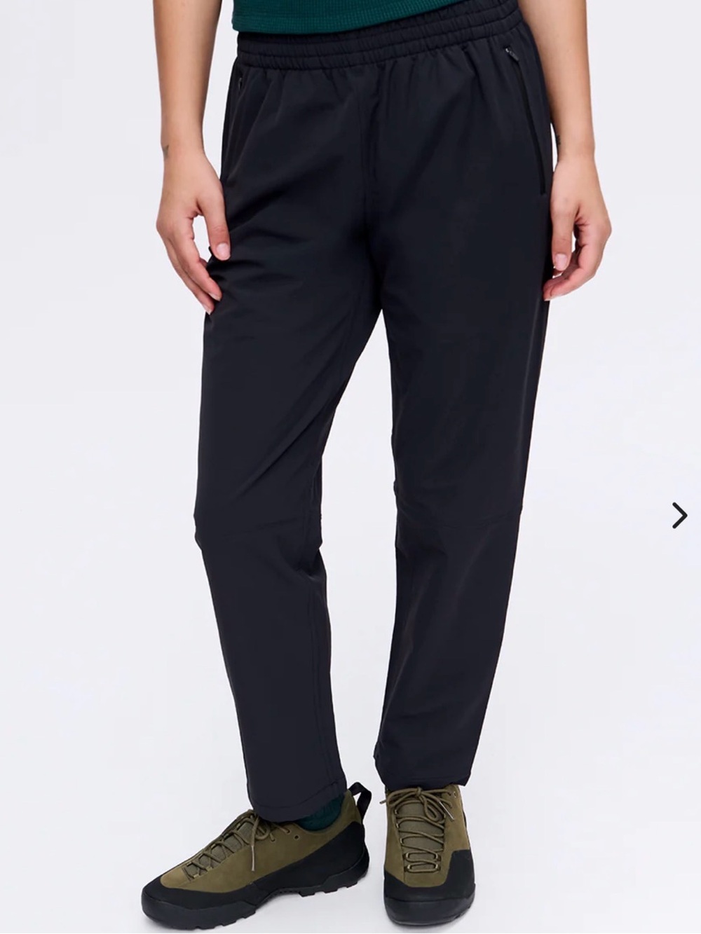 Outdoor Voices Rectrek Pants Black Elastic Waist Hiking Activewear Womens Medium